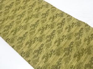 アンティーク　ヱ霞に松竹・蔦の葉模様織出し丸帯（材料）
